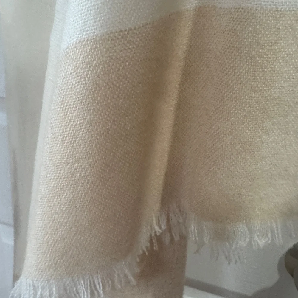 Oversized Scarf/Wrap. Cream & Beige
